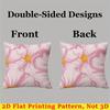 Blush Cosmos Square Jacquard Pillow Cover for Sofa Office Waist Cushion Cover Home Decorative Pillowcase