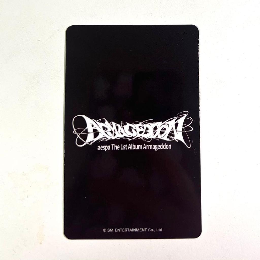[USED] Aespa Karina Armageddon Kms Station Rakidro Trading Card