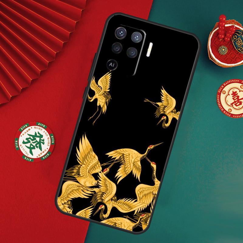 Japanese Style Art Case For Oppo A15 A17 A57 A6 A5 Pro A54 A74 A94 A16 A76 A96 A40 A60 A80 A18 A38 A58 A78 A98