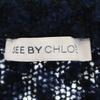 SEE BY CHLOE Short sleeve knit one piece 38 Navy Women Used
