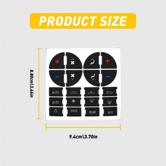 AC Climate Control Button Repair Decal Sticker Interior For 08-12 Buick Enclave