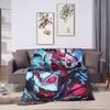 VOX H-Hazbin Hotel Alastor Game Blanket  Travel Flannel Throw Blanket For Couch Chair Soft Warm Custom Quality Bedspread