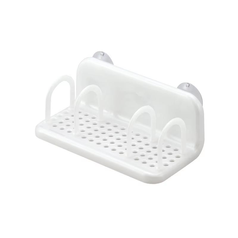 

1 Piece Double Suction Cup Sink Sponge Holder Kitchen Utensils Drying Rack Storage Organizer Storage Holder YY066 белый