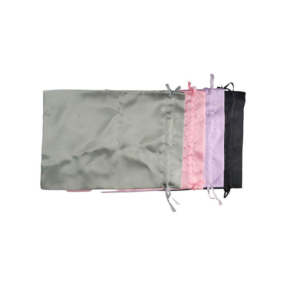 Gift Bags Pink Salon Black Satin Storage Bags Silk Wig Pouch Wig Packaging Tools Anti Dust Wig Bag