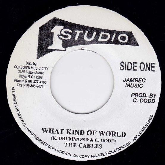 

7inch Record CABLES / SKATALITES - What Kind Of World / Peace And Love NONE Studio One Jamaica Reggae, Ska & Dub Used