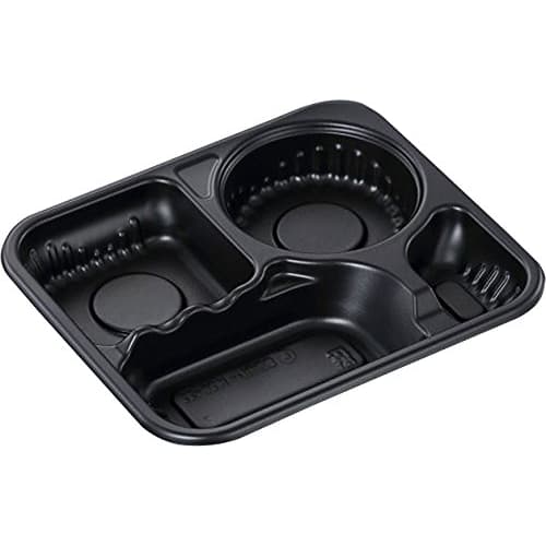 Chuo Kagaku Made in Japan Disposable Containers SD Curry K26-22 BK, 50 pieces, Size: Approx. 25.8 x 22.2 x 3.5 cm