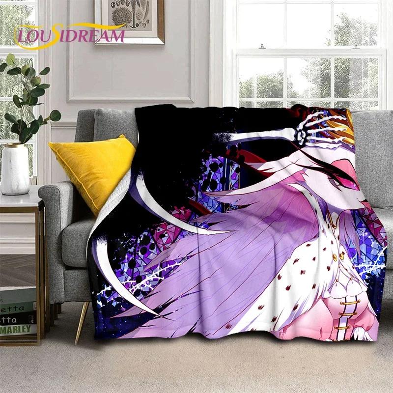 3D H-Helluva Boss Blitzo H-Hazbin Hotel Cartoon Blanket,Soft Throw Blanket for Home Bedroom Bed Sofa Picnic Office Cover Blanket