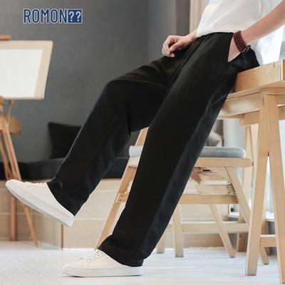 Men's Summer Loose Straight Linen Pants