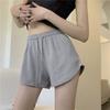 Pantaloncini estivi da donna con coulisse in vita alta elastica tinta unita A-line pantaloncini da jogging sportivi da spiaggia larghi morbidi e traspiranti