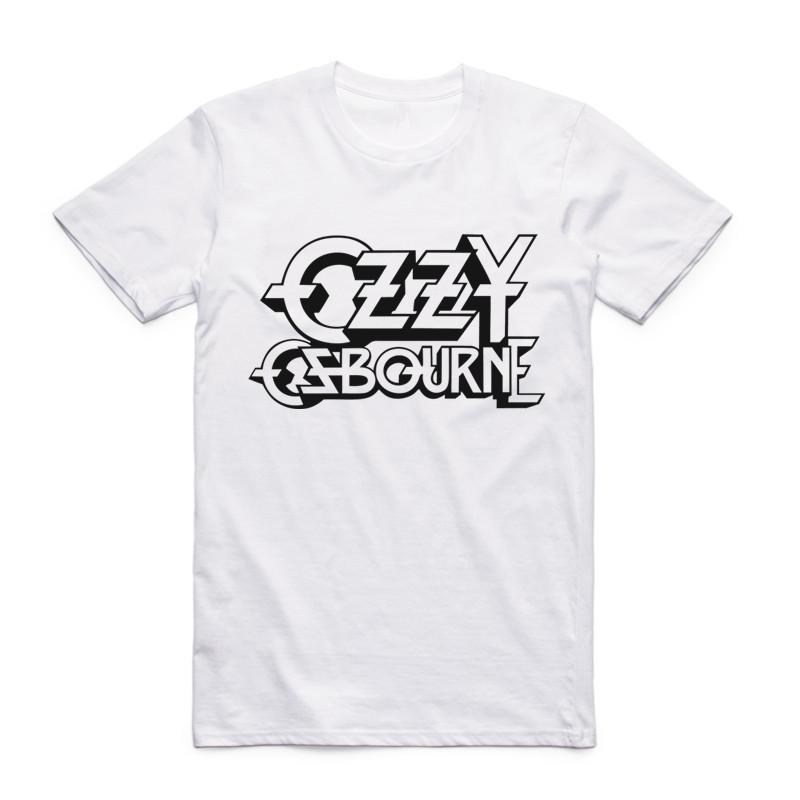2019 Fashion Men Print Ozzy Osbourne T-shirt O-Neck Short Sleeves Summer Streetwear Ozzy Punk Rock Band Top Tee Funny T Shirt