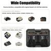 DCB102 Dual-Port Rapid Charger Replacement Charger Power Tool Battery Charger Compatible with For 20V Lithium Batteries