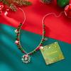 Christmas Style Multi-element Pendant Necklace Gold Snowman Gingerbread Man Necklace Festive Atmosphere Wearing Accessories