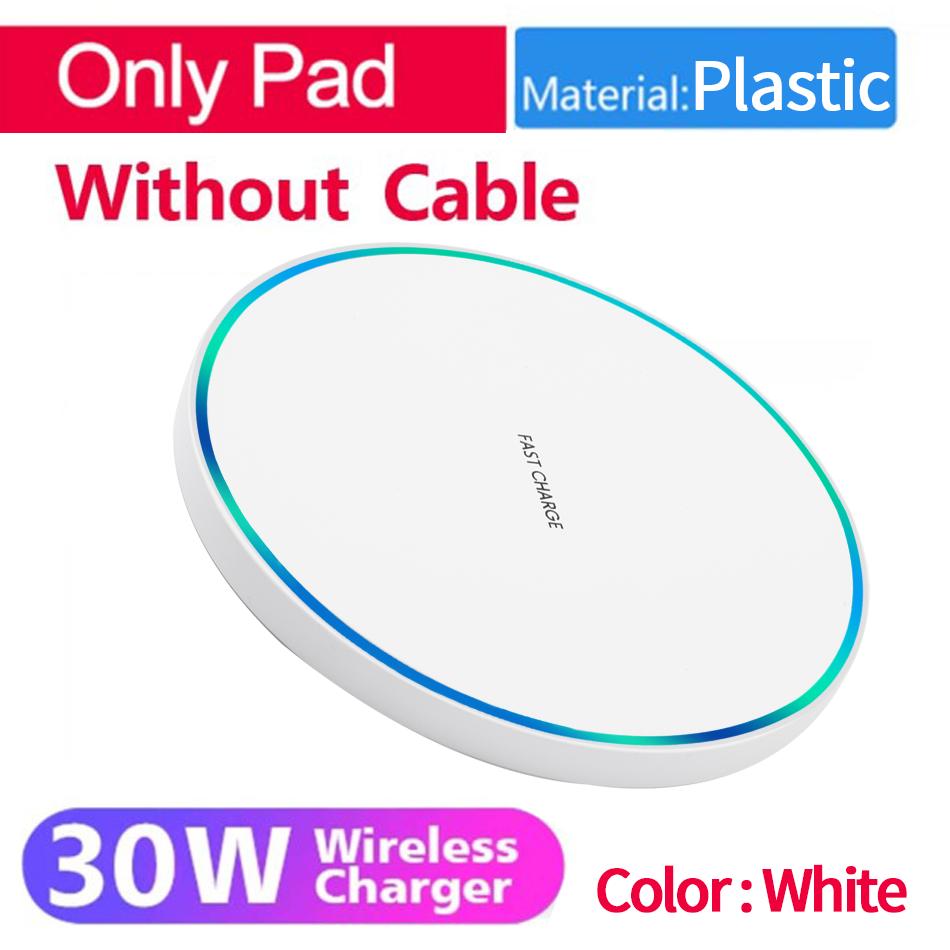 

30 Вт Беспроводная зарядная панель для iPhone 13 12 11 XS XR X 8 Samsung S21 S20 Type C Индукционная станция быстрой зарядки Зарядные устройства для телефона