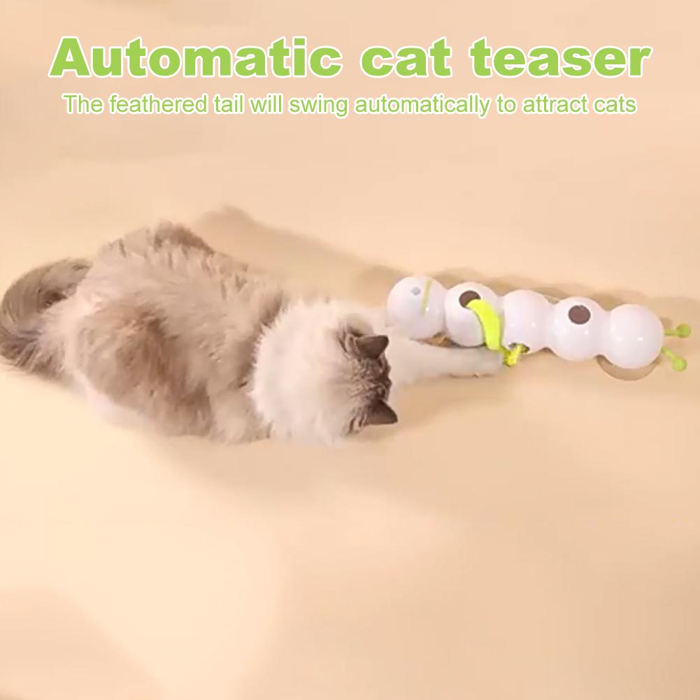 Intelligent Interactive Cat Toy Charging Earthworm Pole Toy Motion Activated Cat Intelligent Toy with Tail Automatic Emerging China Mainland