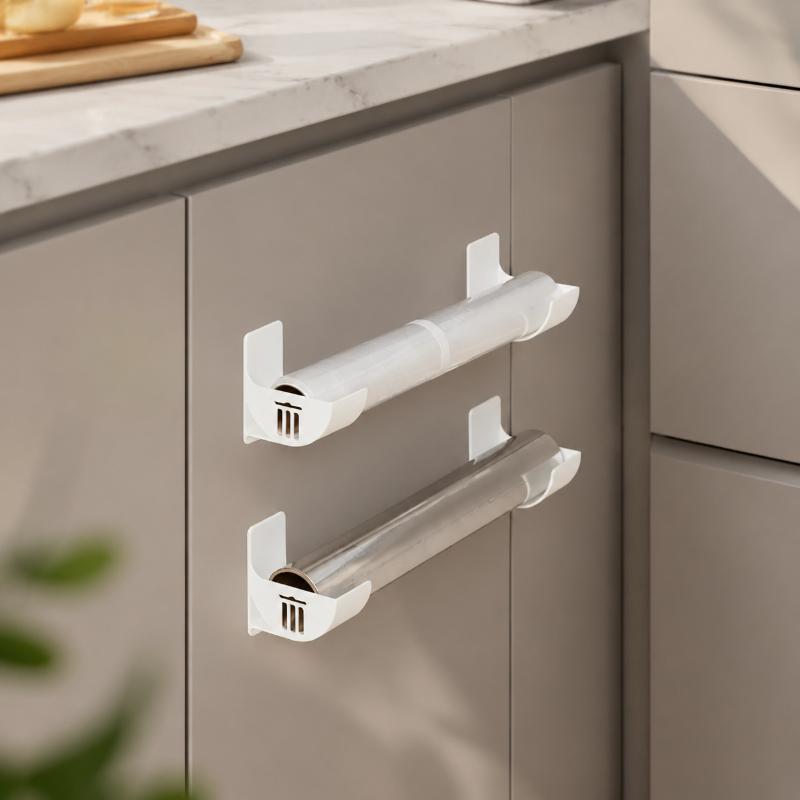 2/4/6Pcs Garbage Bag Storage Box Organizer Trash Bags Shelf Holder Wall Mounted Plastic Bag Film Container Dispenser For Kitchen