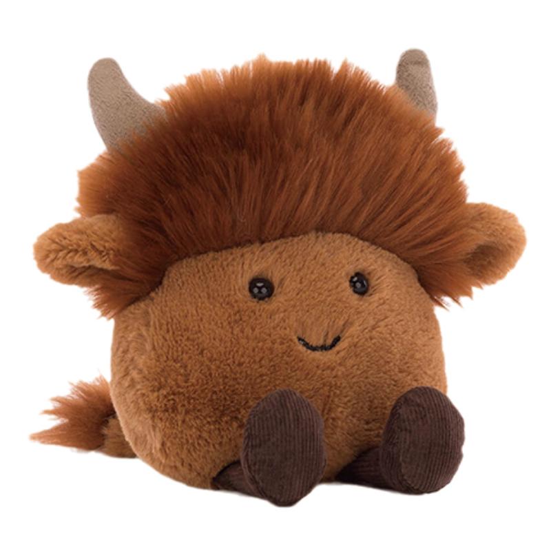 

JELLYCAT Farm Animal Series Playful Highland Cow Cute Doll Plush Doll Sitting 10cm High