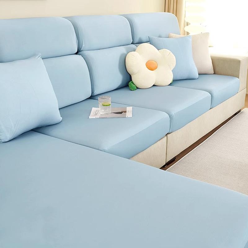 Cool Feeling Ice Silk Summer Lazy Stretch Sofa Cover Cover All-Inclusive Sofa Cushion New Sofa Cover Non-Slip