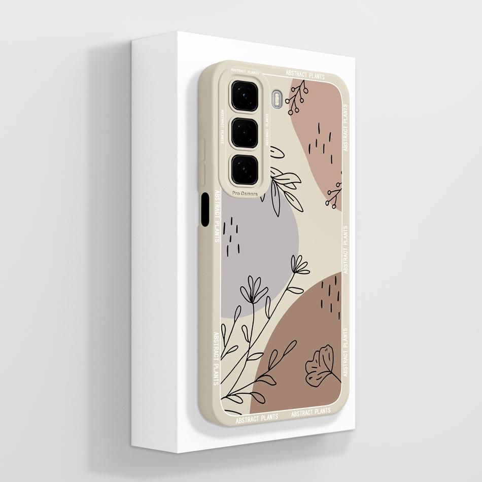 For Infinix Hot 50 Pro Plus Case Aesthetic Style Cover For Infinix Hot50i Full Protection Back Cover Soft Liquid Silicone Bumper