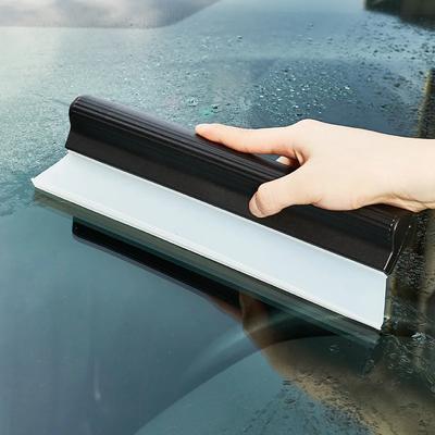1/2/4 STÜCKE Flexible Silikon Auto Scheibenwischer Fensterreiniger Weiche Abziehklinge Schaberwerkzeug für Autoglasreinigung Praktischer Wasserentferner