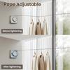 Retractable Clotheslines Collection Laundry Extendable Line Wall Clothesline Clothes Hanger Retractable Indoor Horse Drying Rack