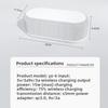 Desktop Clock Alarm Clock Wireless Charging Night Light Desk Lamp Thermometer Mobile Phone Three-in-one Wireless Charger
