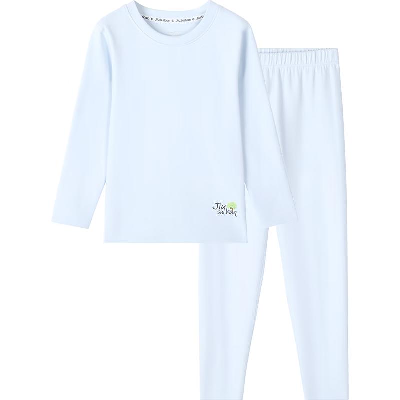 Jiusuiban Boy s Anti-Static Thickened Fleece Thermal Underwear Set 160