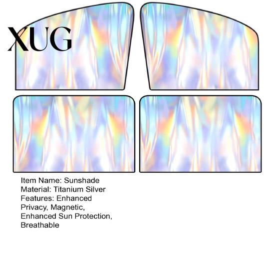 Car Window Shades 1/4Pcs Sun Magnetic Baby Rear Shade for Breathable Side UV Protection Privacy Mesh Sunshade Covers Folding Curtain Most Vehicles &