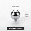 KAK Bright Chrome Kitchen Handles for Cabinets Zinc Alloy Silver Furniture Handles for Cabinets and Drawers Door Hardware