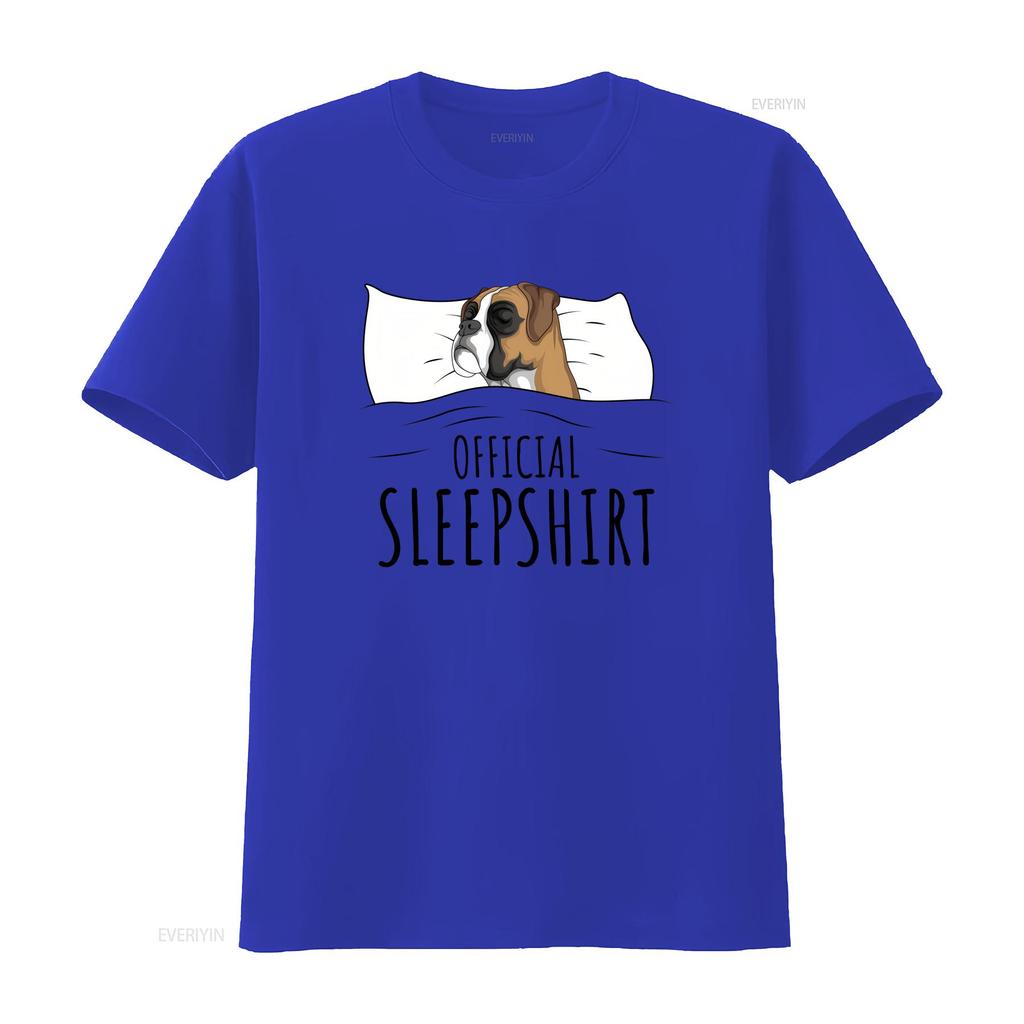 Boxer Dog Sleepshirt T Shirt Sweat 14105 Vintage Homme Fashion Designer Clothes Casual Comfortable Stretched