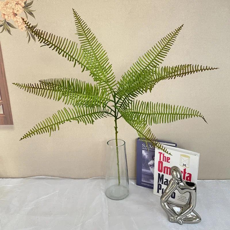 

Coffee Shop Decor Simulation Green Plants Plastic Persian Leaves Garden Decoration Artificial Persian Leaf Small Single Plant