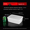 Food-Grade Milky White Plastic Storage Container for Kitchens & Restaurants, Anti-Fall, Ideal for Refrigerators and Commercial Use