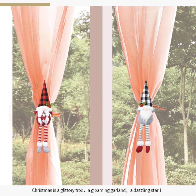 Home Furnishings Christmas Decoration Curtain Buckle Forest Old Man Curtain Buckle Faceless Doll European Style Curtain Binding Rope Door Hanger