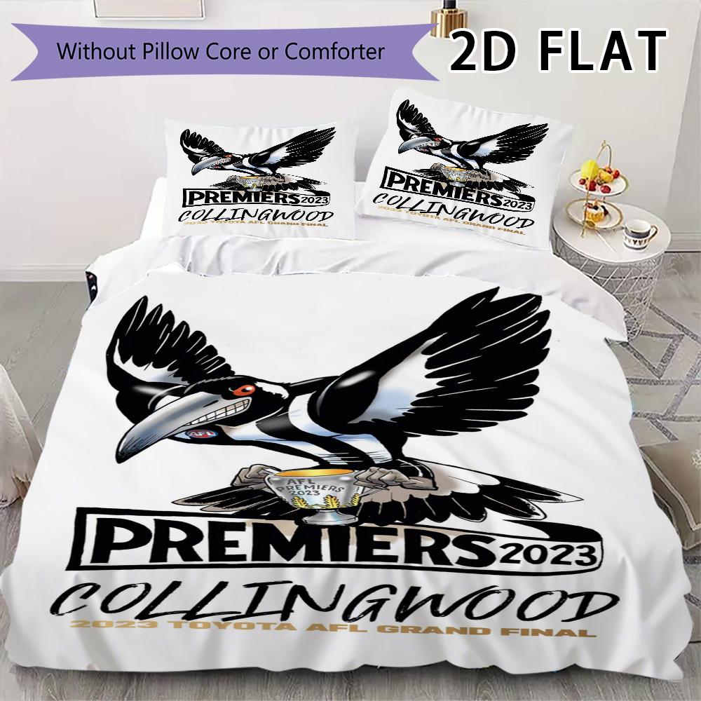 Collingwood Pattern Bedding Uilt Set Uilt Cover Pillowcase Home Decoration Birthday Gift (1 * Duvet Cover + 2 * Pillowcase Without Core)