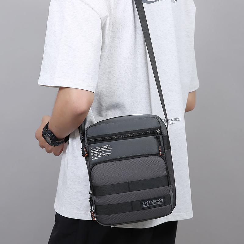 Geantă pentru bărbați Geantă de umăr cu compartimente multiple Geantă de afaceri ușoară Geantă crossbody de călătorie