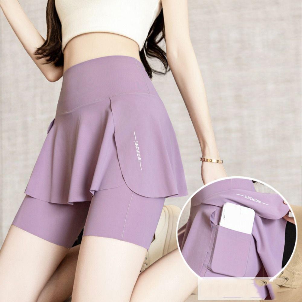 High Waist Fitness Shorts Legging with Pocket Sports Yoga Pants Waist Abdomen Shrinking
