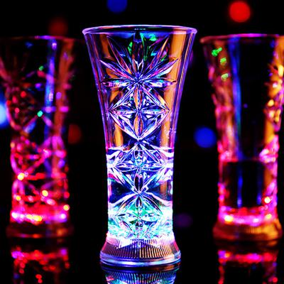 Snowflake LED Water Activated Flashing Color Change Beer Light Up Whisky Cup