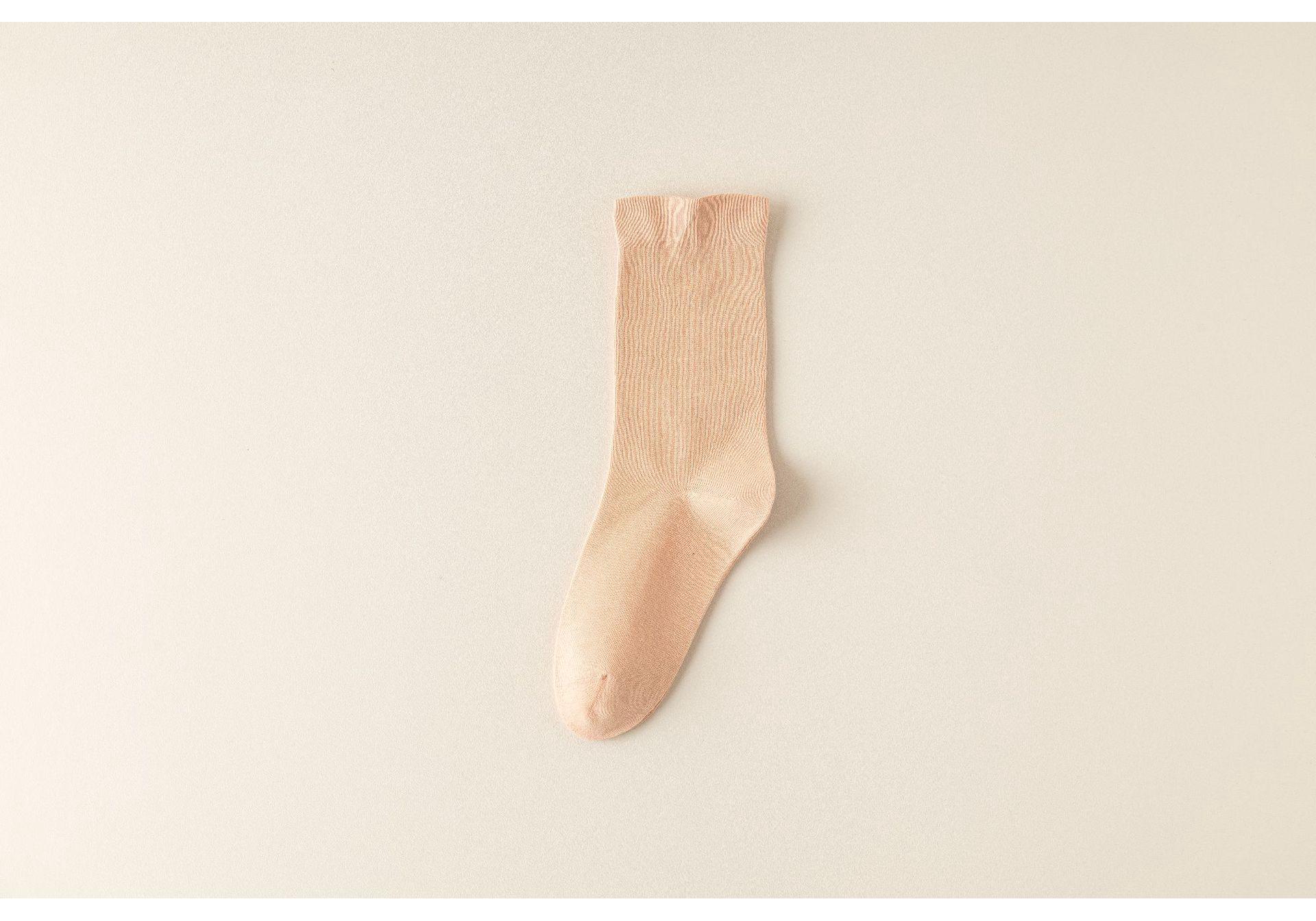 Japanese Cotton Ruffle Mid-Calf Socks - Breathable, Anti-Odor, Anti-Pilling, for Spring and Summer