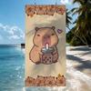 Süßes Capybara-Tier Großes Handtuch Schnelltrocknend Strandhandtücher Sind Geeignet Für Schwimmbäder Camping Yoga Und Das Fitnessstudio