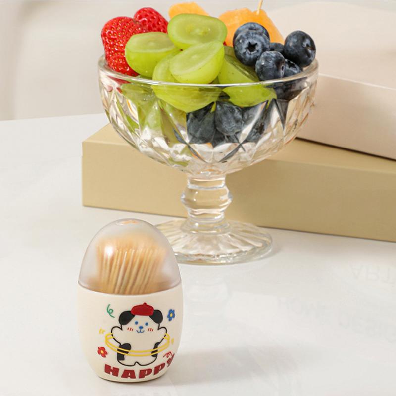 Tooth Pick Holder Magnetic Toothpick Holder For Fridge Novelty Large Capacity Tooth Pick Container For Food Teeth Cocktail