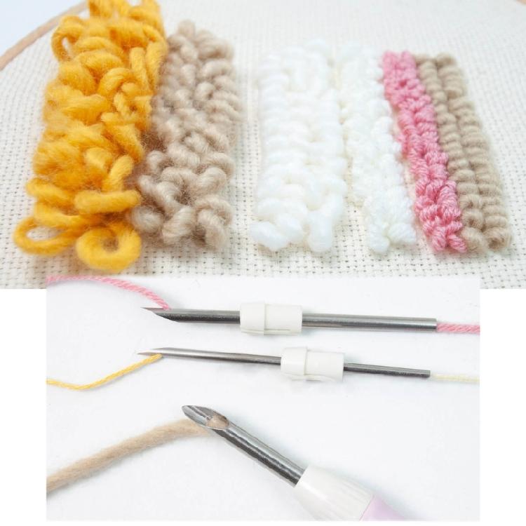 Punch Needle Kit Punch-Nadel-Set zum Sticken DIY Handarbeit Bastelarbeiten Herstellen
