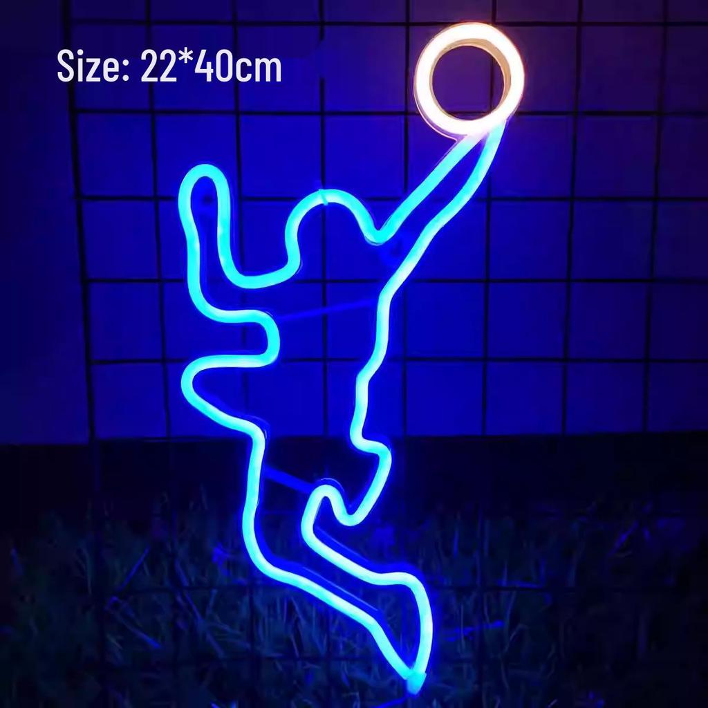 LED Neon Butterfly & Planet Wall Light - Decorative E-sports, Bar, and Photo Prop Night Light