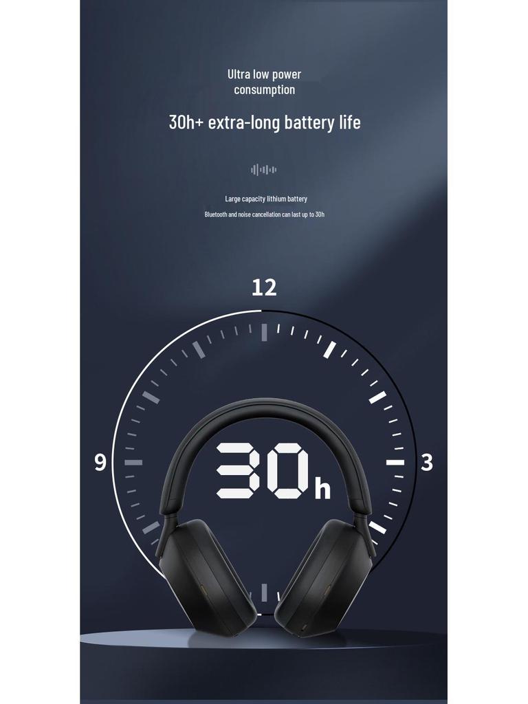 WH-1000XM5 Alternative Bluetooth Noise-Canceling Over-Ear Gaming-Kopfhörer mit langer Akkulaufzeit