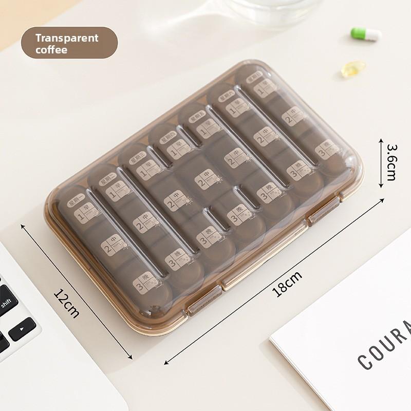 Travel Portable Multi-compartment Medicine Dispensing Box