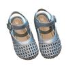 2025 Summer New Girls' Woven Turban Sandals - Soft Sole Toddler Princess Shoes