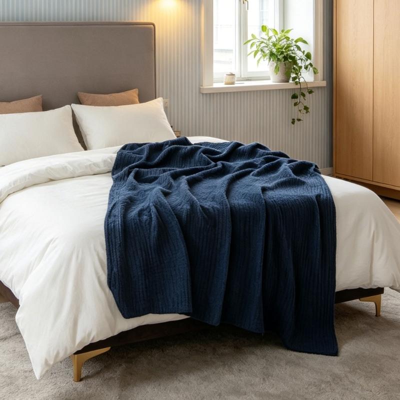 Cotton Gauze Blanket Lightweight & Breathable Soft Cotton Gauze Throw Blanket for Warm Nights Camping & Travel Use