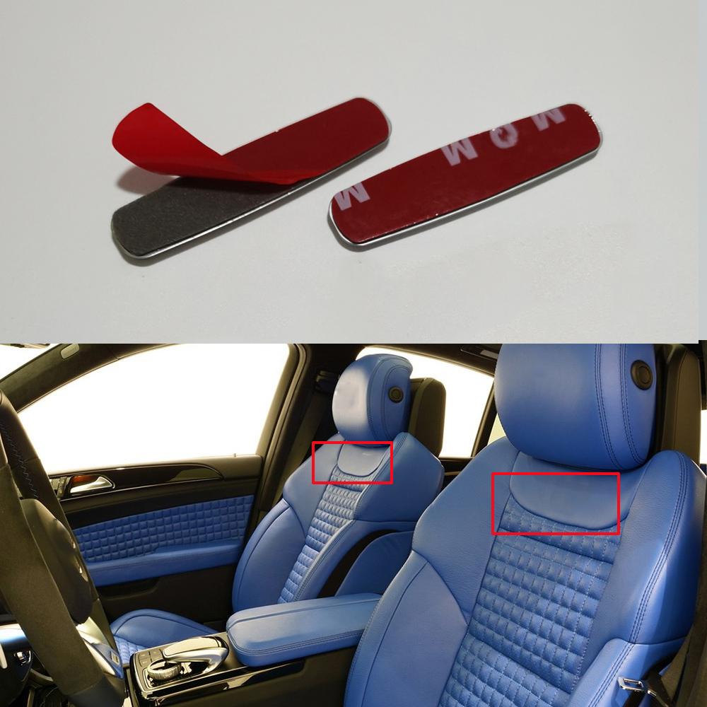Für AMG Logo Aufkleber 2 Stück Brabus Innenraumaufkleber Brabus Autositzaufkleber Für Mercedes Benz AMG W212 W177 W205 W221 W463 G63