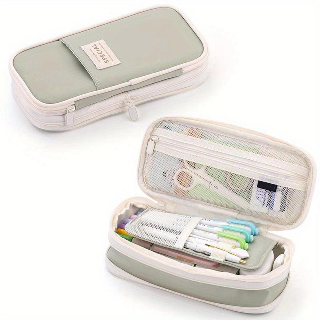 Koreanska Stilar Pennskrin Stor Kapacitet Pennlåda Enkel Pennpåse Skolkontorsmaterial För Studenter Förvaring