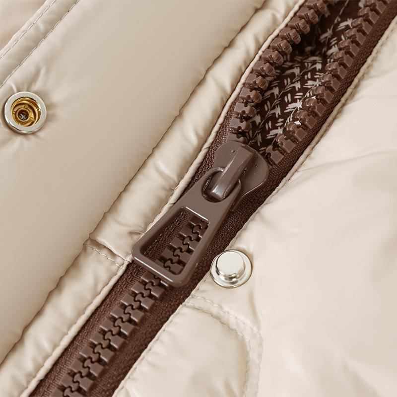 New Hooded Down Jacket Women's Long Winter Plus Size Middle-aged and Elderly Mothers Seam White Duck Down Coat.