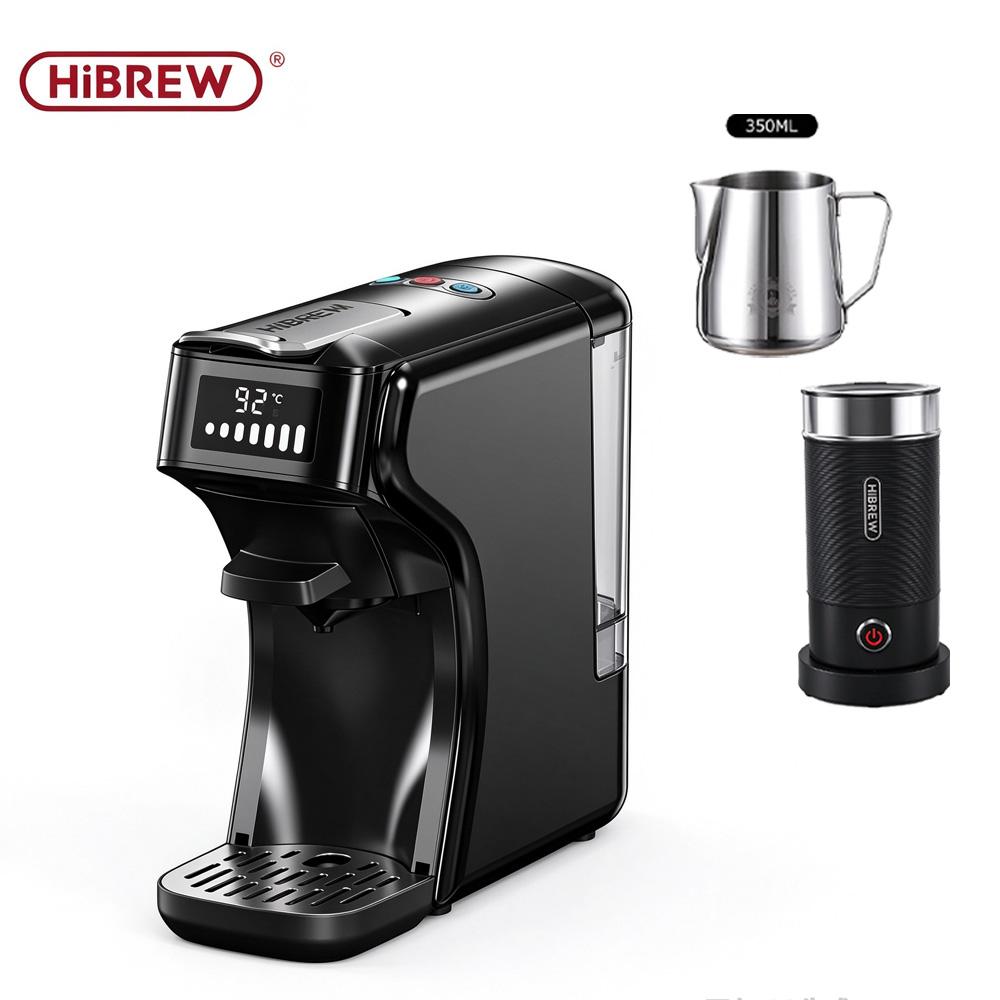 Mașină de cafea cu capsule HiBREW H1B 5-în-1, extracție la presiune înaltă de 20 bar, putere 1450 W, volum de apă personalizabil, moduri duale pentru extracție la cald și la rece.