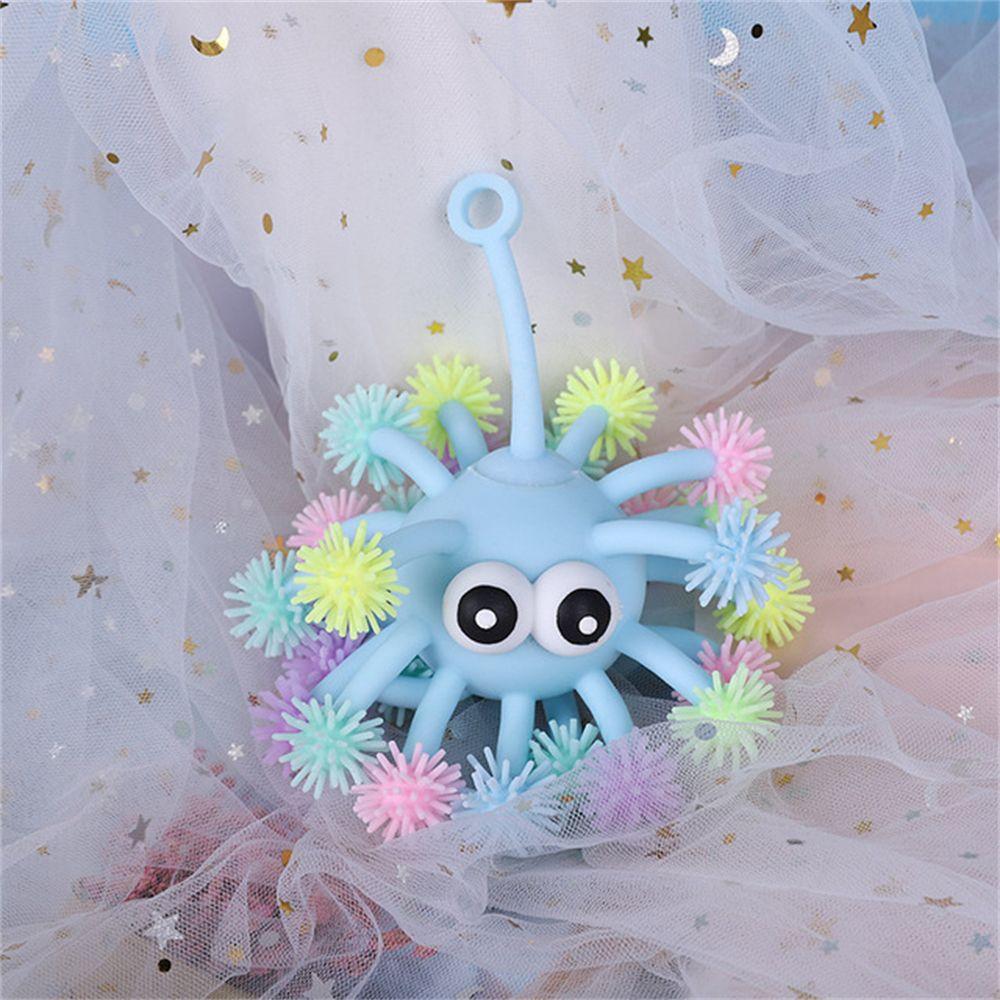 Glow Flash Cartoon Hedgehog Fidget Toys Hedgehog Glow Flash Ball Ball Kids Toy Squeeze Balls
